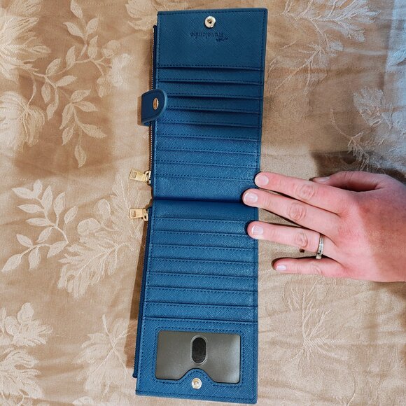 Travelambo Blue Travel Wallet, New Without Tags - Picture 4 of 8